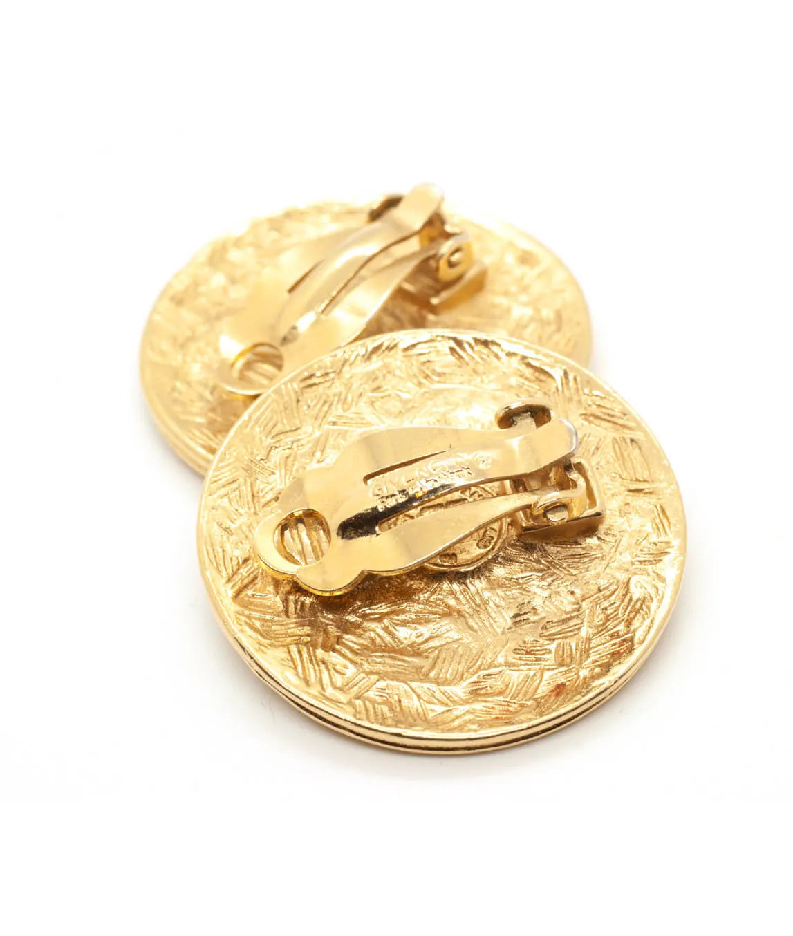 Givenchy Gold Medallion Clip-On Earrings